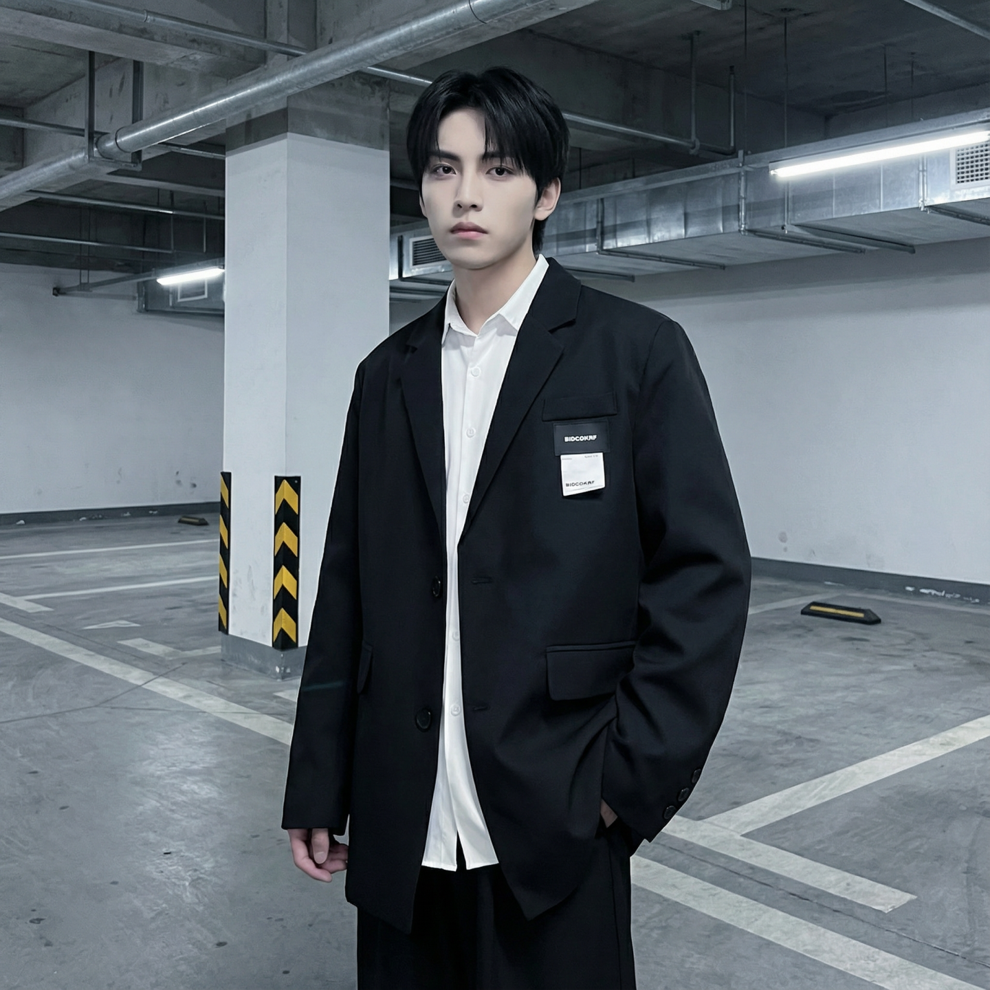 现货休闲西服男春秋宽松大码潮高级感痞帅外套西装JK342-P98,男装西服套装,星座1017