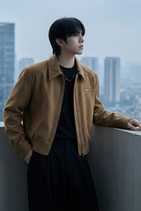现货 2025棒球领短款夹克高级感美式垫肩外套 HJ7727-P90 X149图片