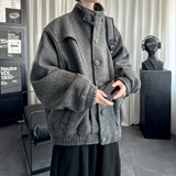 现货2026春款美式复古休闲夹克韩版宽松立领短款外套潮DK801-P118，男装夹克，星座1017