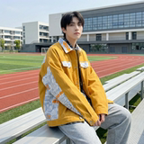 现货 2026春季痞帅拼接设计感翻领夹克高级感潮流外套 J24-P75,男装夹克,星座1017, 现货 2026春季痞帅拼接设计感翻领夹克高级感潮流外套 J24-P75,男装夹克,星座1017,