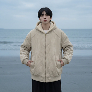 现货 加绒加厚外套男潮重磅帆布水洗棉服夹克 Y307-P138，男装夹克，星座1017