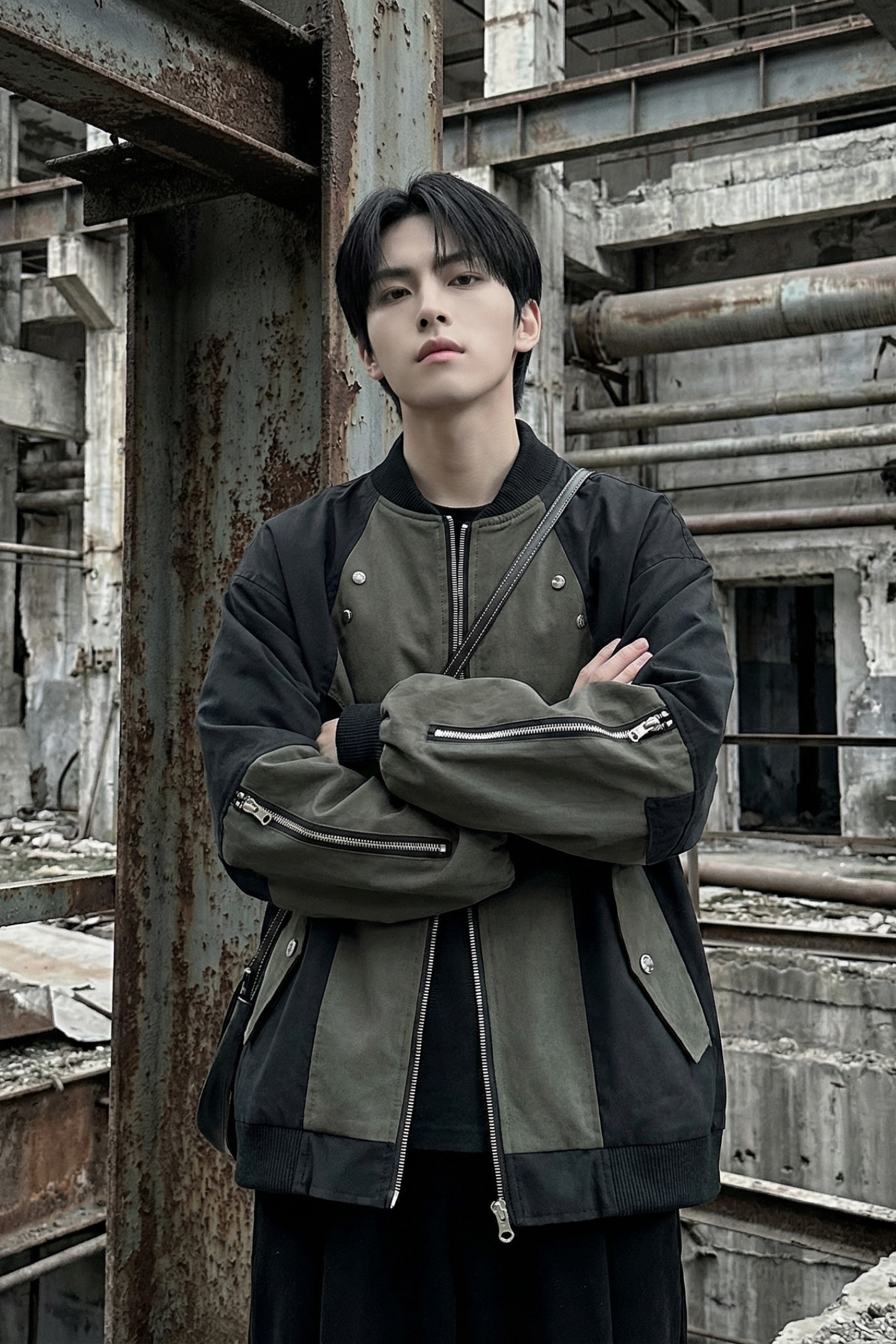 现货休闲百搭撞色拼接棒球服美式复古夹克JK830-P80,男装夹克,星座1017