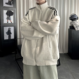 现货2026日系拼接立领夹克春秋季潮牌宽松休闲运动外套V226-P68，男装夹克，星座1017