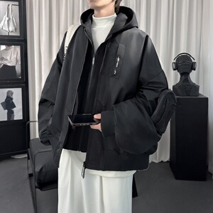冬季新款假两件棉服外套美式飞行员夹克 MF203-P148图片