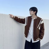 现货撞色美式复古夹克棒球服流行外套W0023-P88控118加绒P100，男装夹克，星座1017