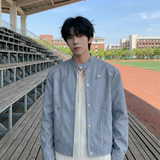 现货2026飞行夹克外套春秋薄款痞帅街头潮牌立领上衣DK568-P118，男装夹克，星座1017