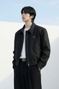 现货 2025棒球领短款夹克高级感美式垫肩外套 HJ7727-P90 X149图片