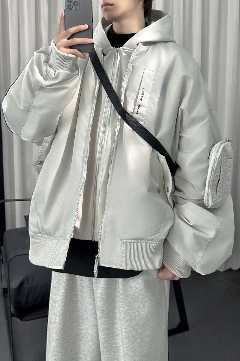 冬季新款假两件棉服外套美式飞行员夹克MF203-P148,男装夹克,星座1017