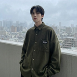 现货华夫格衬衫长袖潮流港风痞帅休闲衬衣CS39-P58，男装衬衫，星座1017