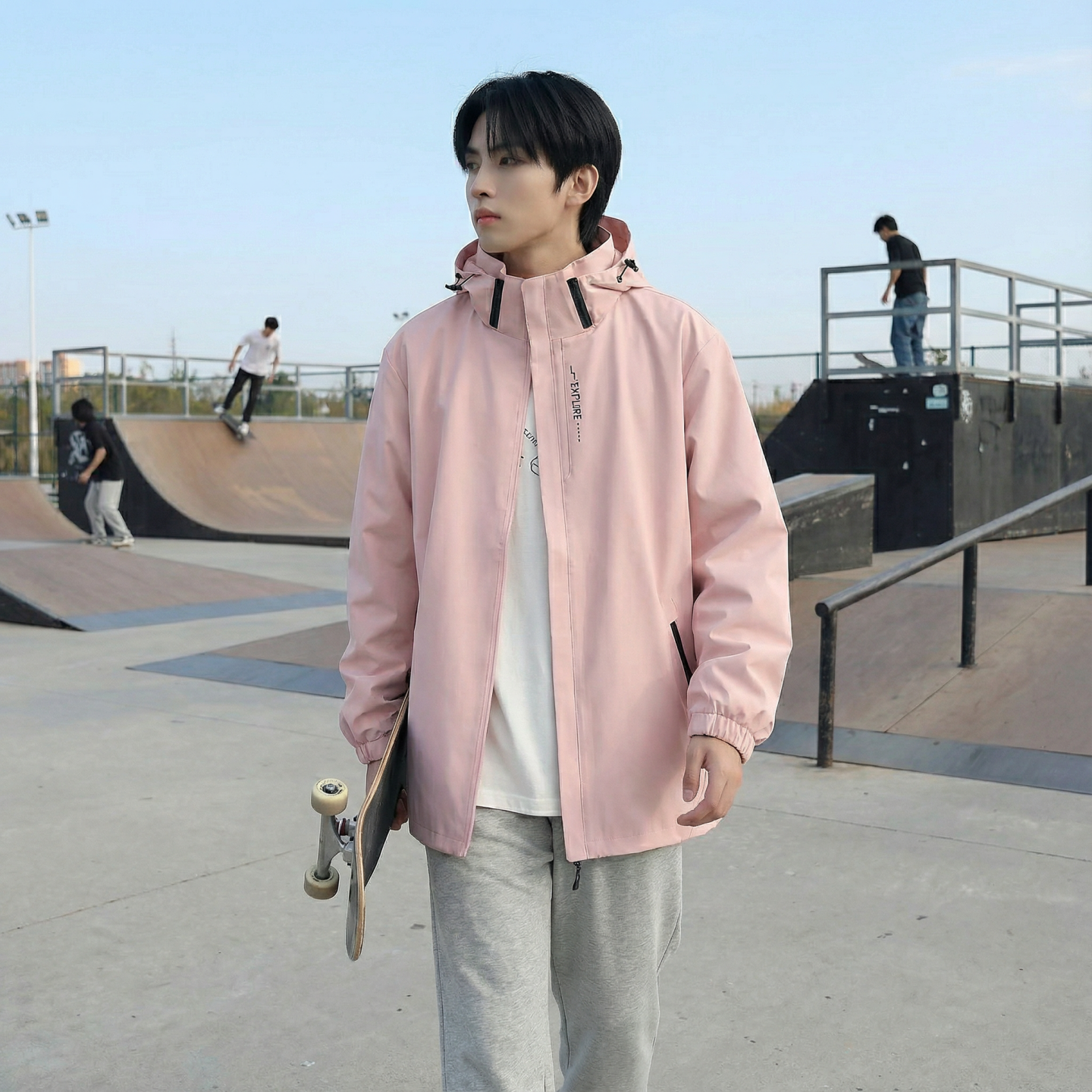 2026春款流行冲锋衣工装连帽美式高街休闲外套AK03-P68，男装夹克，星座1017