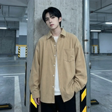 现货灯芯绒高级感长袖衬衫男休闲衬衣外套C963-P48，男装衬衫，星座1017