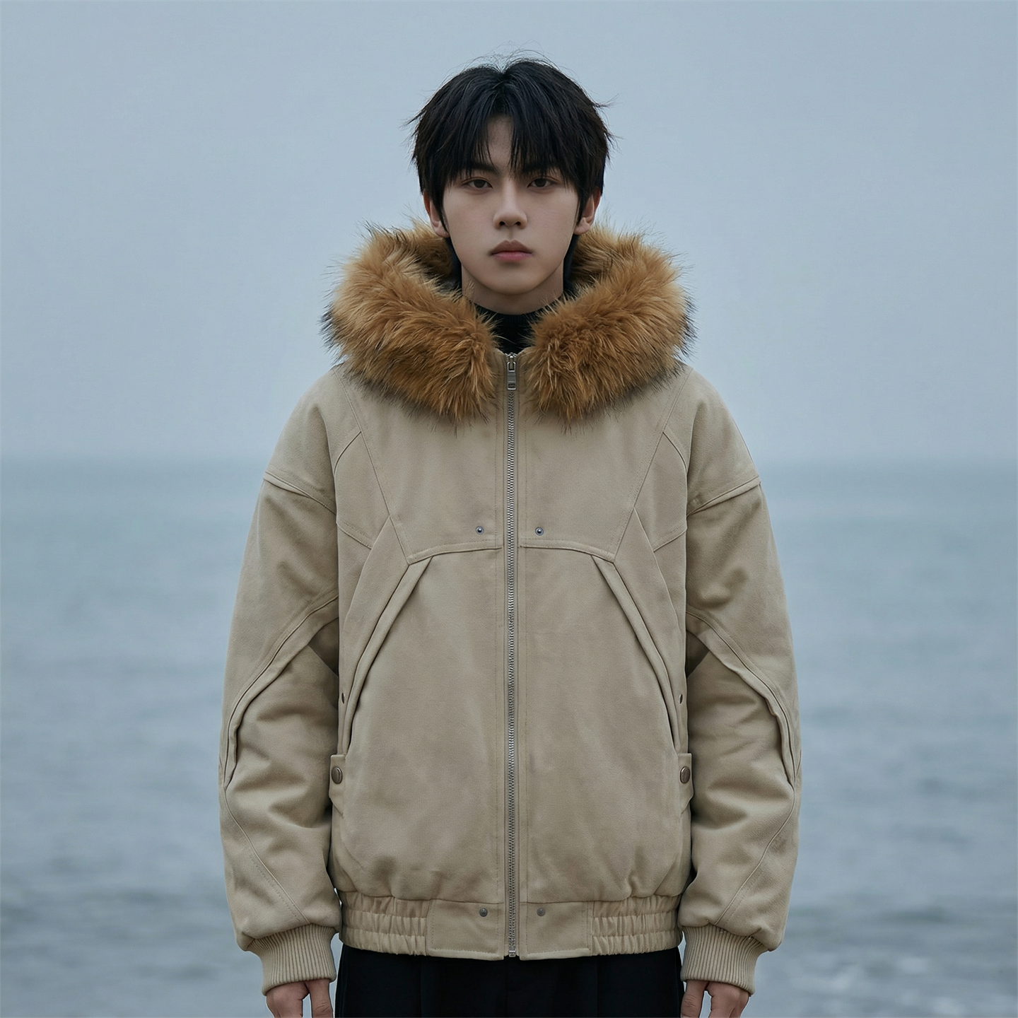 现货冬季座山雕加绒加厚外套重磅帆布水洗棉服夹克M3957-P148，男装夹克，星座1017