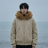 现货冬季座山雕加绒加厚外套重磅帆布水洗棉服夹克M3957-P148，男装夹克，星座1017