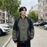 现货休闲百搭撞色拼接棒球服美式复古夹克JK830-P80，男装夹克，星座1017