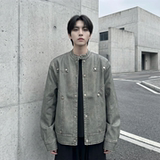 现货2026飞行夹克外套春秋薄款痞帅街头潮牌立领上衣DK568-P118，男装夹克，星座1017