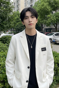 现货休闲西服男春秋宽松大码潮高级感痞帅外套西装 JK342-P98图片