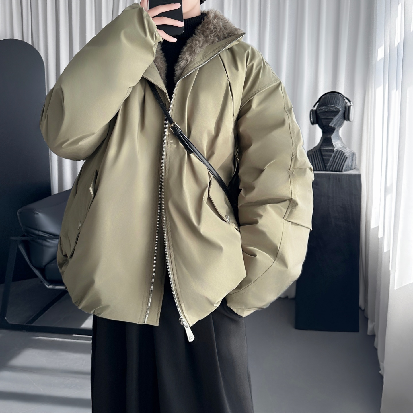 新款棉服情侣冬季座山雕外套防寒服 M9103-P138