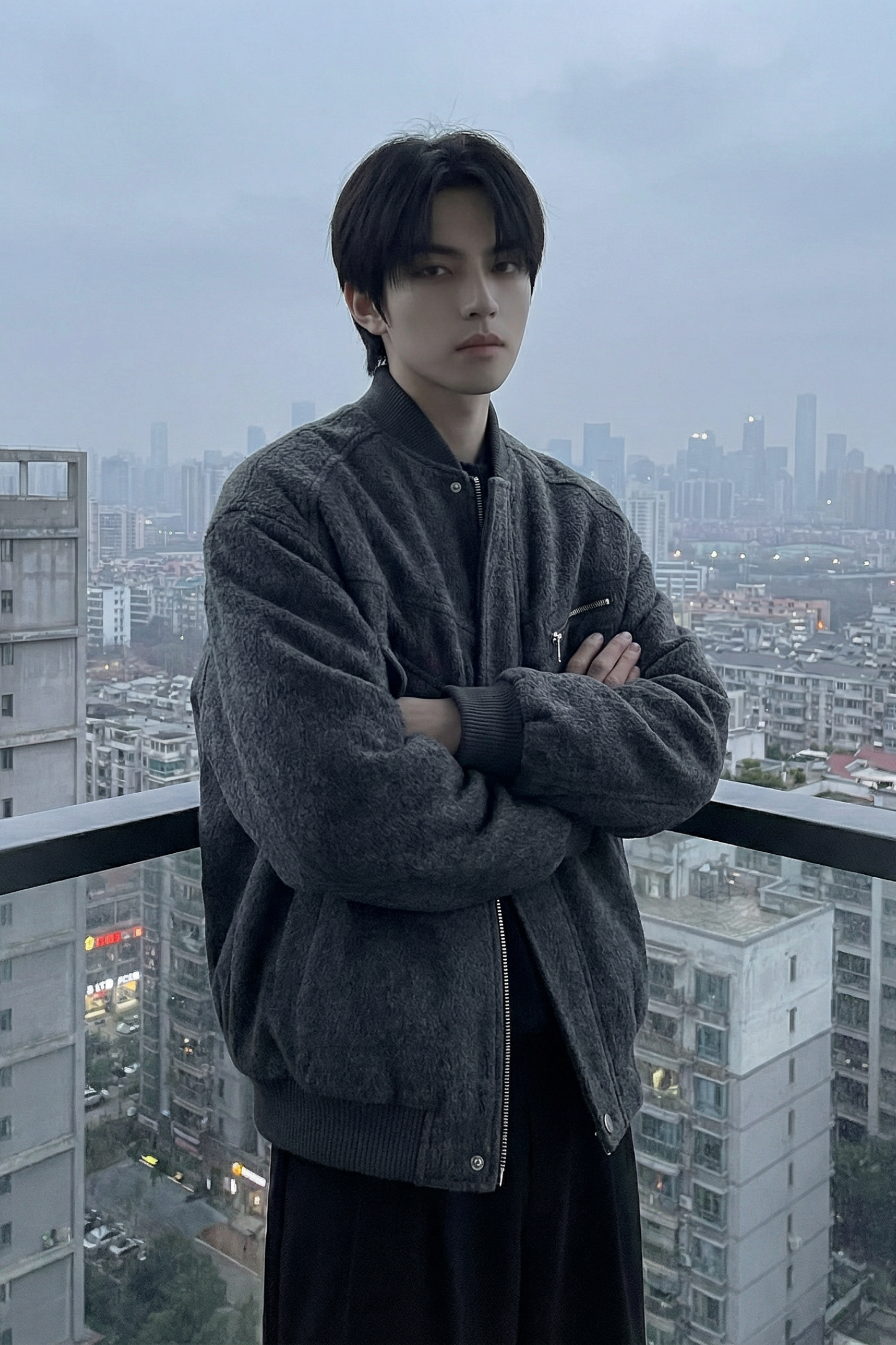 现货美式毛呢夹克棉服加厚高级痞帅夹棉棒球服短款外套Q955-P138,男装夹克,星座1017