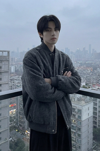 现货美式毛呢夹克棉服加厚高级痞帅夹棉棒球服短款外套 Q955-P138图片