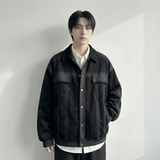 现货2026春季工装休闲夹克高级感牛仔外套JK11-P100，男装工装外套，星座1017