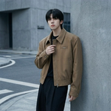 现货2025棒球领短款夹克高级感美式垫肩外套HJ7727-P90X149，男装夹克，星座1017