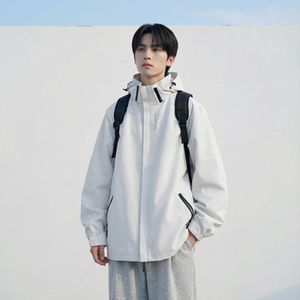 2026春款流行冲锋衣工装连帽美式高街休闲外套 AK03-P68，男装夹克，星座1017