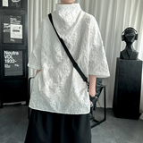 风提花短袖T恤高级感流行痞帅外套WT688-P55控78，男装T恤，星座1017