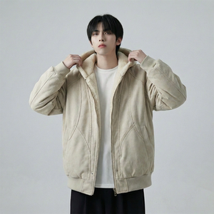 现货 加绒加厚外套男潮重磅帆布水洗棉服夹克 Y307-P138，男装夹克，星座1017