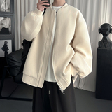 春款日系痞帅华夫格宽松休闲棒球立领夹克衫外套NJ828-P89，男装夹克，星座1017