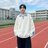 现货春季新款翻领高级感衬衫领上衣长袖卫衣男装潮WY212-P68，男装衬衫，星座1017