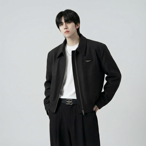 现货 2025棒球领短款夹克高级感美式垫肩外套 HJ7727-P90 X149，男装夹克，星座1017