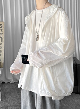 现货防晒衣休闲运动长袖上衣薄款速干外套#夹克男 FS011-P35