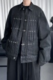 美式飞机扣工装原牛夹克秋季上衣牛仔外套D1636-P138，男装工装外套，星座1017