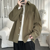 现货灯芯绒高级感长袖衬衫男休闲衬衣外套C963-P48，男装衬衫，星座1017