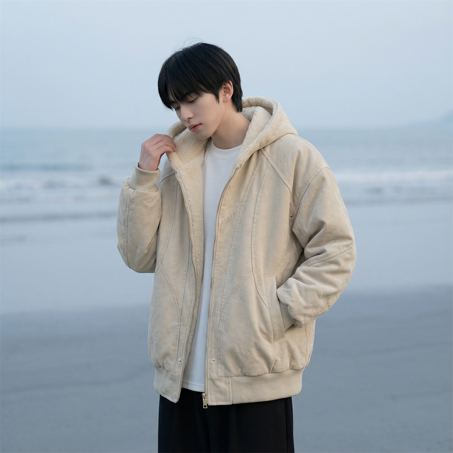 现货加绒加厚外套男潮重磅帆布水洗棉服夹克Y307-P138,男装夹克,星座1017