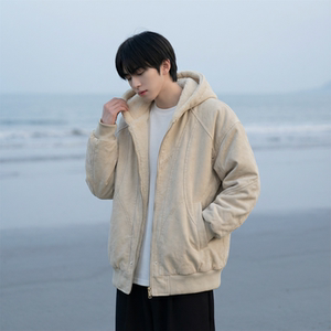 现货 加绒加厚外套男潮重磅帆布水洗棉服夹克  Y307-P138图片