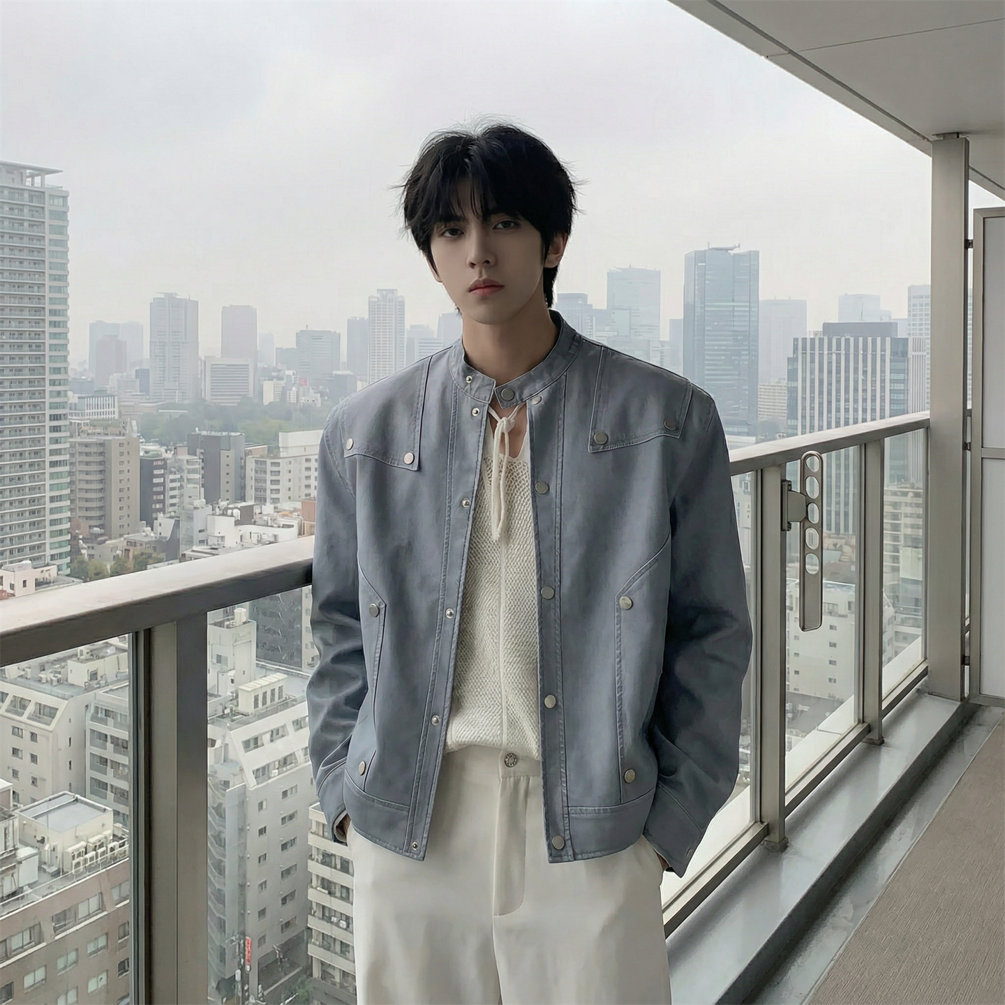 现货2026飞行夹克外套春秋薄款痞帅街头潮牌立领上衣DK568-P118，男装夹克，星座1017