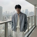 现货2026飞行夹克外套春秋薄款痞帅街头潮牌立领上衣DK568-P118，男装夹克，星座1017