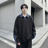 现货春季新款翻领高级感衬衫领上衣长袖卫衣男装潮WY212-P68，男装衬衫，星座1017