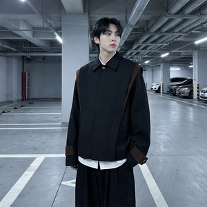 现货新款春季飞肩撞色夹克外套男设计感痞帅上衣 JK905-P108，男装夹克，星座1017