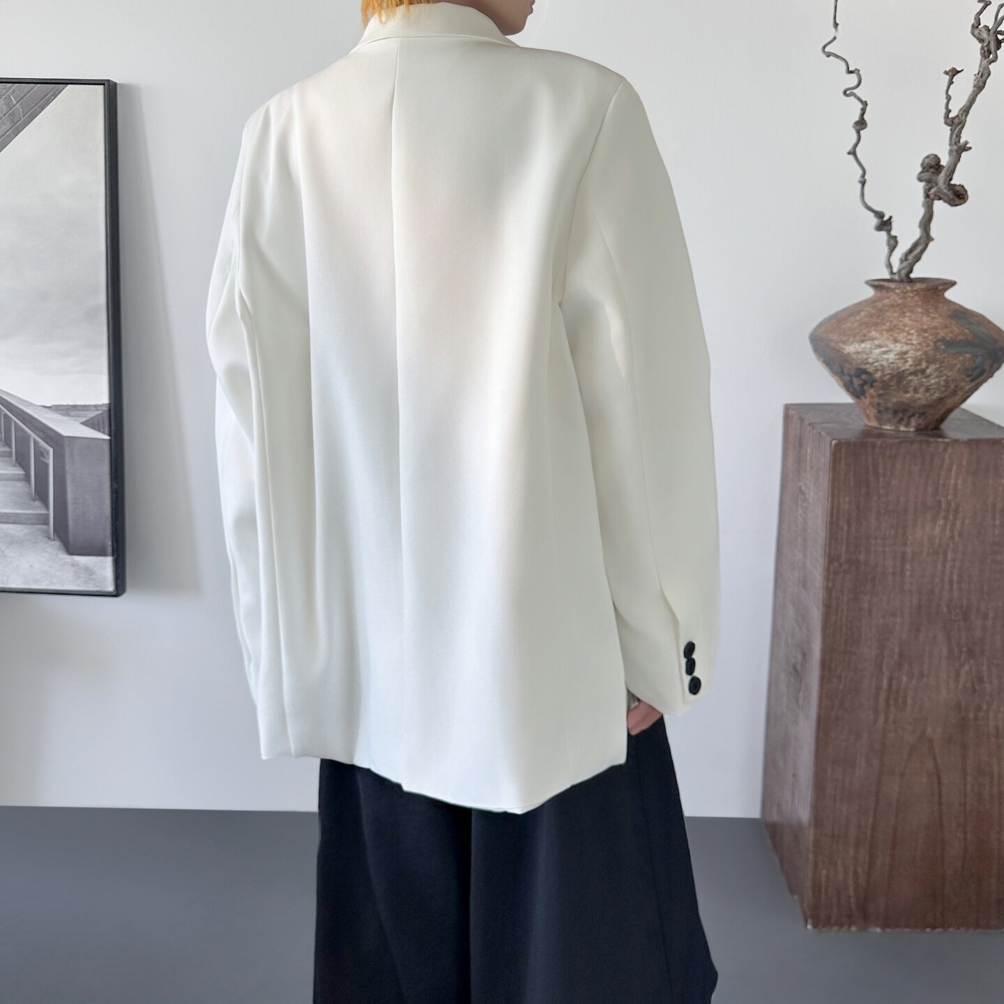 一粒扣西装外套英伦雅痞男装白色垫肩西服F7965-P108,男装西服,星座1017