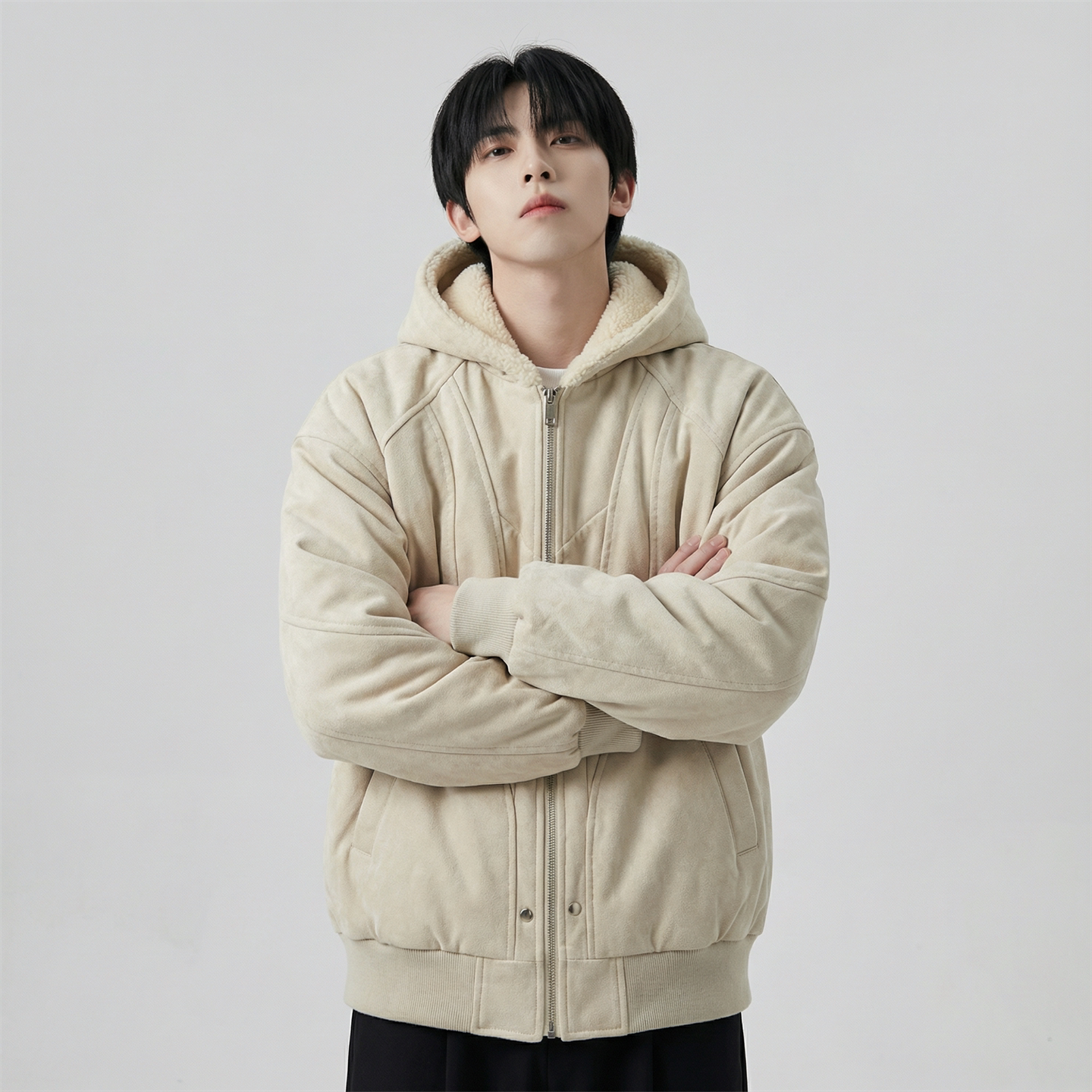 现货加绒加厚外套男潮重磅帆布水洗棉服夹克Y307-P138,男装夹克,星座1017