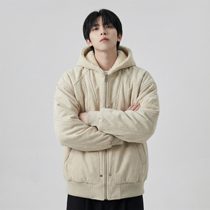 现货 加绒加厚外套男潮重磅帆布水洗棉服夹克  Y307-P138图片