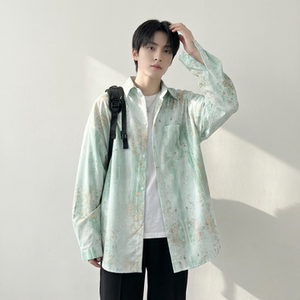 现货男潮ins小众设计感的情侣装衬衣  FC12-P48图片