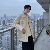 现货皮毛一体外套冬季校园宽松棉服潮男大码棉衣4725-P115，男装棉衣，星座1017