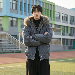 现货 冬季座山雕加绒加厚外套重磅帆布水洗棉服夹克 M3957-P148，男装夹克，星座1017