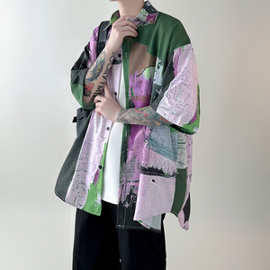 现货短袖衬衫男装高级感衬衣 CC97-P48图片