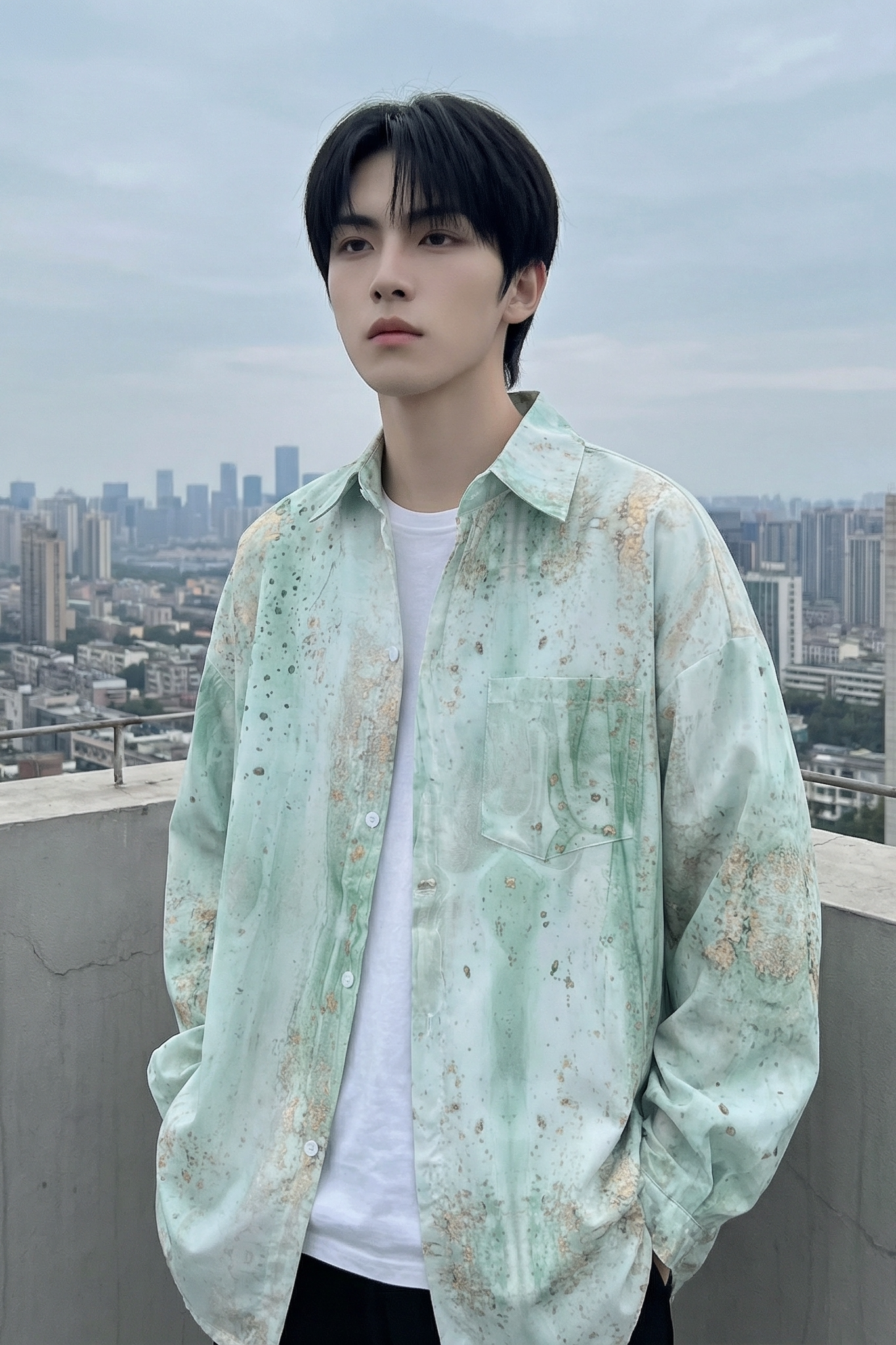 现货男潮ins小众设计感的情侣装衬衣FC12-P48,男装衬衫,星座1017