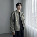 现货2026飞行夹克外套春秋薄款痞帅街头潮牌立领上衣DK568-P118，男装夹克，星座1017