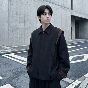 现货新款春季飞肩撞色夹克外套男设计感痞帅上衣 JK905-P108，男装夹克，星座1017